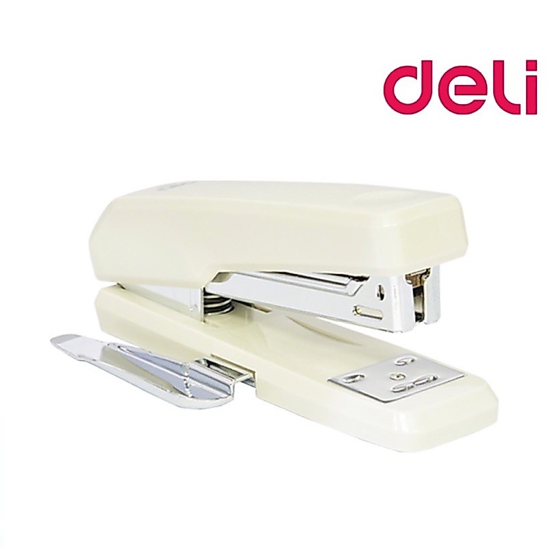 เครื่องเย็บ กระดาษ 25 แผ่น มีที่ถอนลวดในตัว Deli  0326 Half Strip Stapler ที่เย็บกระดาษ เครื่องเขียน รูปที่ 5