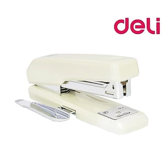 เครื่องเย็บ กระดาษ 25 แผ่น มีที่ถอนลวดในตัว Deli 0326 Half Strip Stapler ที่เย็บกระดาษ เครื่องเขียน