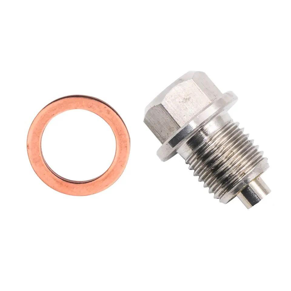 QP Universal M8 M12 M14 M16 M18*1.25/1.5 Engine Dress Up Magnetic stainless steel Oil Drain Plug Sum