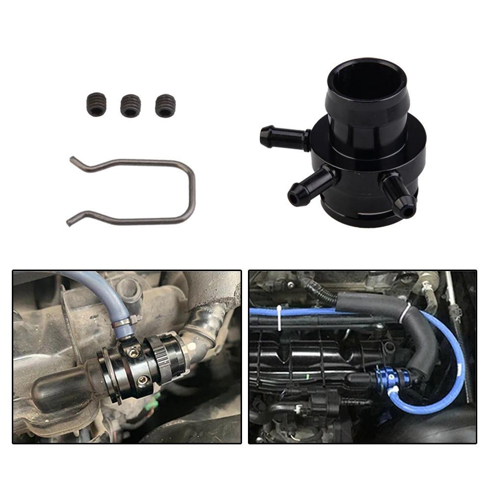 QP Turbo Boost Tap Adapter Oil Catch Tank Exhaust Plug For VW Audi 2.0T FSI TSI TFSI MK5 GTI B7 A4  
