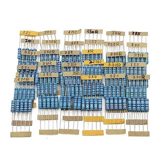 (2ตัว) R 1% 2W ตัวต้านทาน 1 กิโลโอห์ม - 1 เมกะโอห์ม ความคาดเคลื่อน 1% Metal Film Resistor 1k Ohm ~ 1M Ohm resister