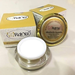 ครีมเรยา ปุกทองไวท์เทนนิ่งไนท์ครีม RaYYa white perfect cream รับประกันของแท้100%