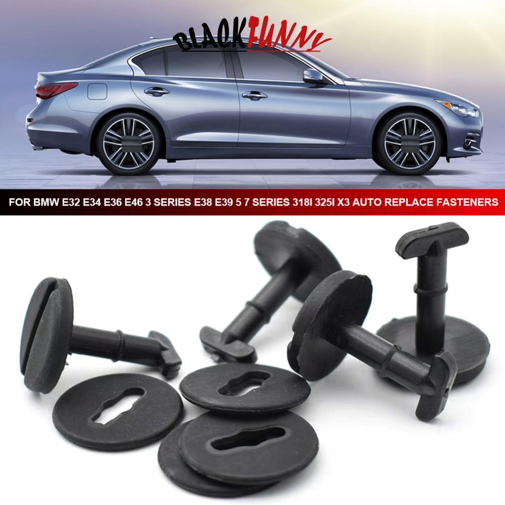 BLACKFUNNY 10 ชิ้นรถพรมคลิป Twist ล็อคเครื่องซักผ้าสําหรับ BMW E32 E34 E36 E46 3 Series E38 E39 5 7 