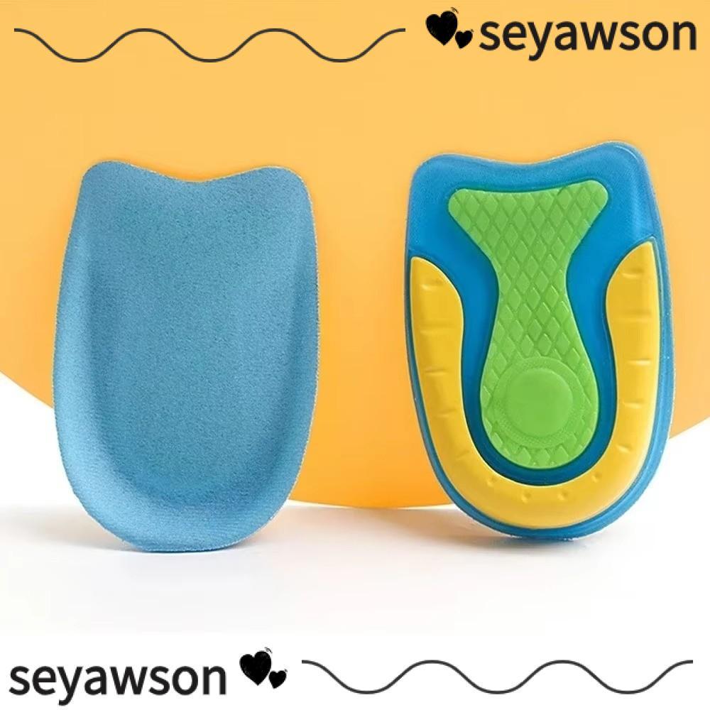SEYAWSON Heel Cup Inserts, การออกแบบกันกระแทกซิลิโคนเจลรองเท้า Insoles, ความสูงที่มีประสิทธิภาพเพิ่ม