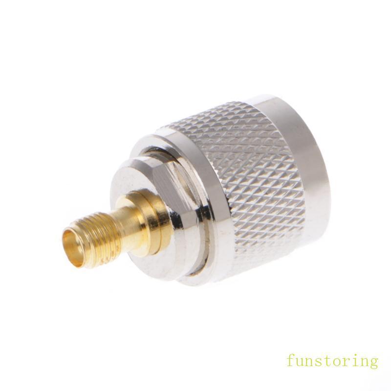 FUN SMA Female To UHF Male PL259 PL259 ตัวเชื่อมต่ออะแดปเตอร์ Coax