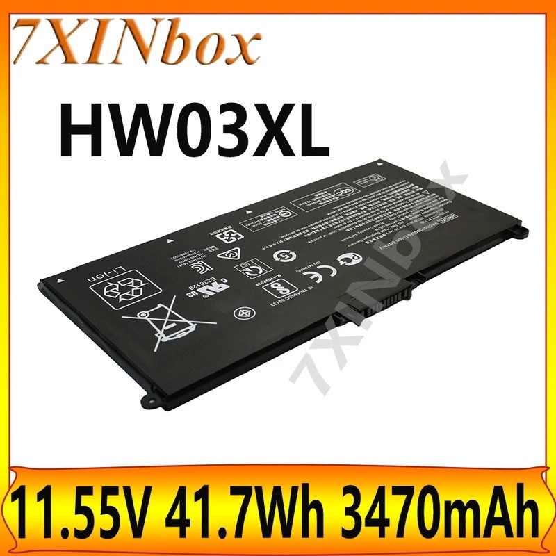 7XINbox HW03XL 11.55V 41.7Wh 3470mAh แบตเตอรี่แล็ปท็อปสําหรับ HP Pavilion 15-EH 15Z-EH 15-EH0000 15-
