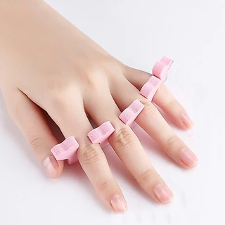 Rou Bao ฟองน้ําแยกนิ้วเท้า สําหรับทําเล็บมือ เล็บเท้า เจล UV 2 ชิ้น