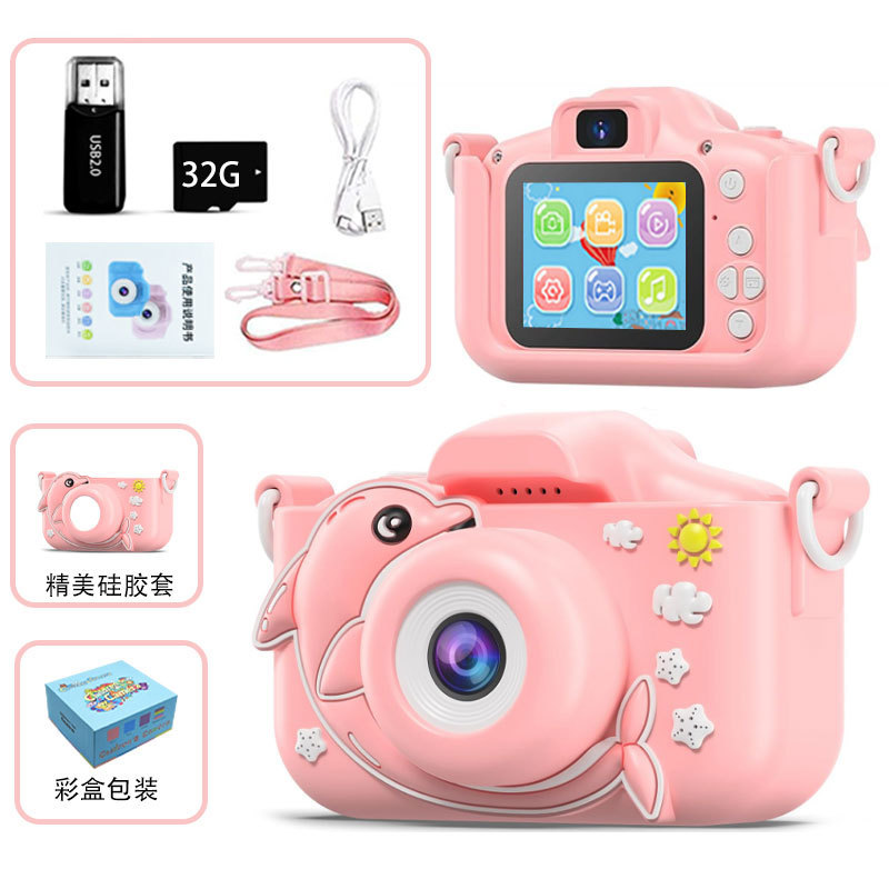 5s Cat และ x5s Dolphin กล้องเด็กการ์ตูน Digital Mini Fun กล้อง HD Dual Photo Play 2026.7.20