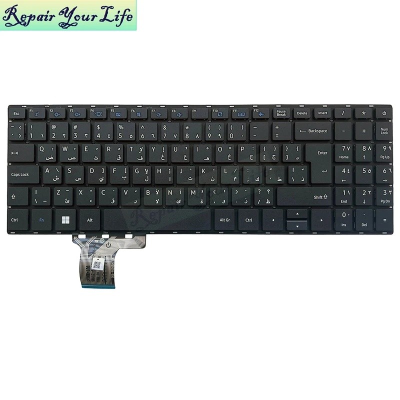 FS Farsi แป้นพิมพ์ภาษาอาหรับสําหรับ Toshiba สําหรับ Dynabook Satellite C50-H C50-J C50-h-102 D0K-V65