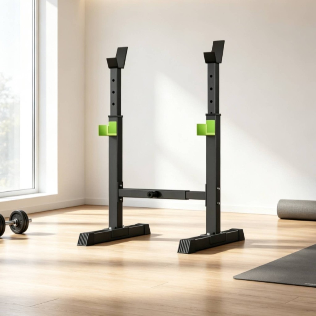 Squat Rack Adjustable Squat Stand Barbell Rack Rglable Support dhaltres อิสระสําหรับ Weightlifters, 