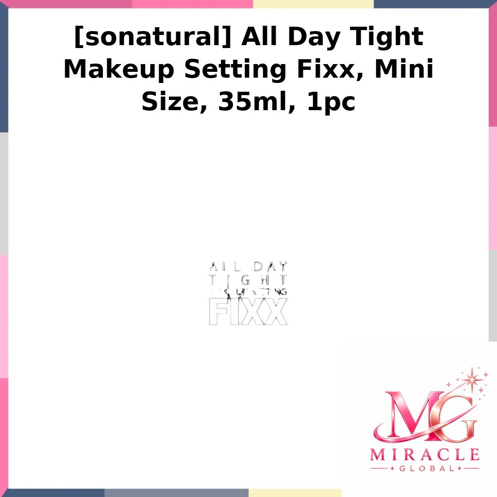 [somenatural] All Day Tight Makeup Setting Fixx, Mini Size, 35ml, 1pc / Korean Makeup Setting Spray 