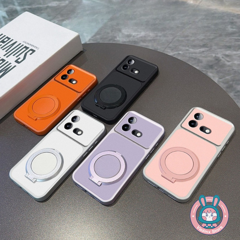 Simple PU หนังสําหรับ Vivo V19 IQOO U5 U5X U3 U3X U1 U1X 5G 4G น่ารักกันกระแทกปลอกนุ่มพร้อมขาตั้งหมุ