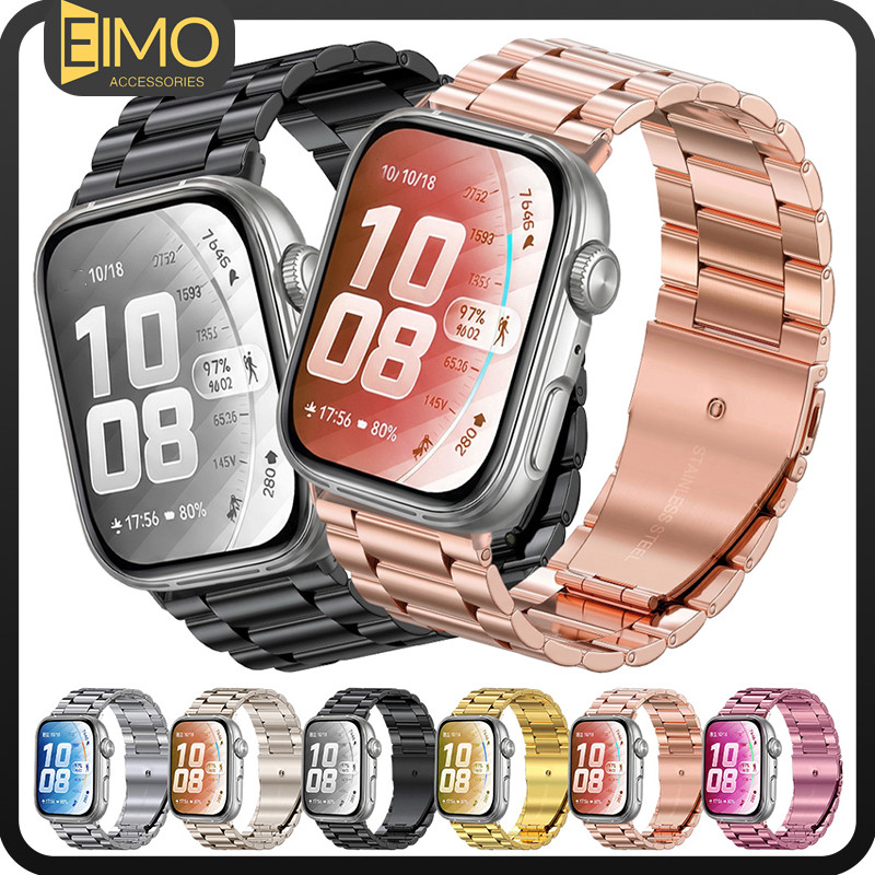 สายรัดโลหะสแตนเลส for Huawei Watch Fit 5 4 3 / 5 Pro / 4 Pro สาย สายรัดข้อมือที่ปรับได้ สายรัดนาฬิกาเปลี่ยน