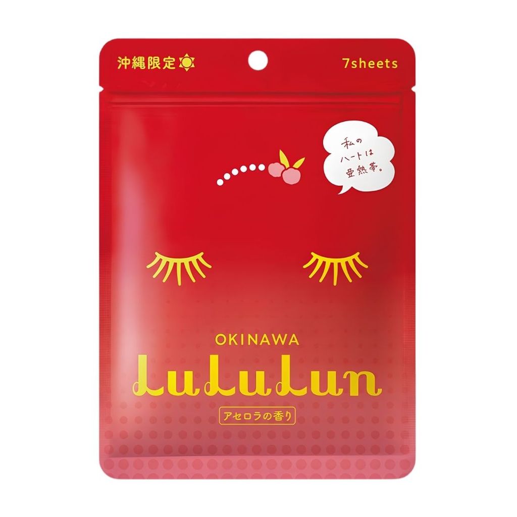 ลูลูลูน แผ่นมาสก์หน้าโอกินาวาอะเซโรล่า LuLuLun Premium Okinawa Acerola Mask 7Sheet
