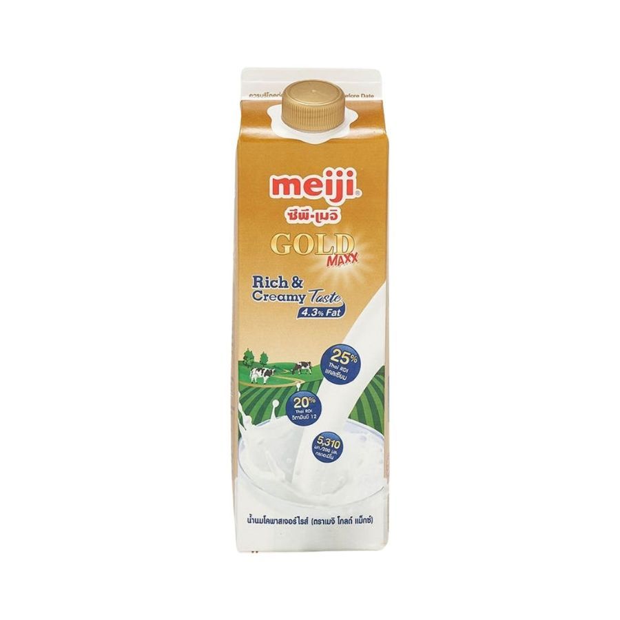 เมจิ โกลด์แม็กซ์นมสดจืด Meiji Gold Maxx Milk Plain 946ml.
