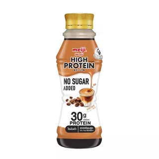เมจิ นมไฮโปรตีนไม่เติมน้ำตาลกาแฟ Meiji High Protein Milk Zero Coffee 350ml.