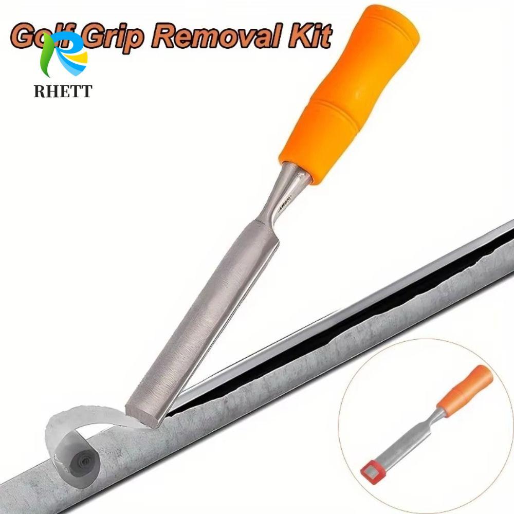 RHETT เครื่องมือถอดด้ามจับกอล์ฟ, เทป Stripper เหล็กพลาสติกกําจัดเทปกอล์ฟ, Professional 2-in-1 เปลี่ยนคลับป้องกัน Golf Stripper เครื่องตัด Golfer ของขวัญ
