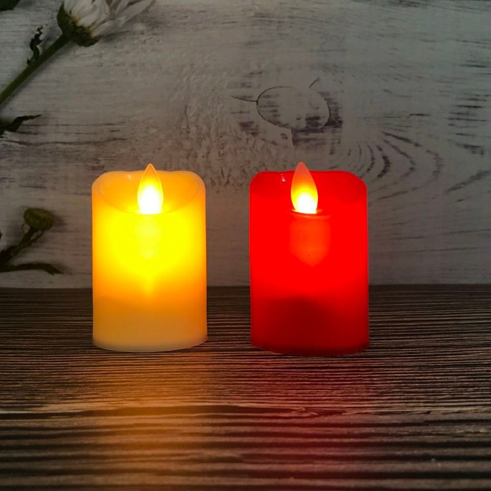 Light simulation props for murder mystery play12y Atmosphere sways led LED flame candles, remote con