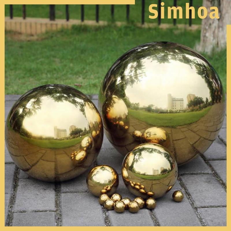[SIMHOA] 304 Stainless Hollow Ball Seamless Mirror Ball Sphere Home Garden Deco