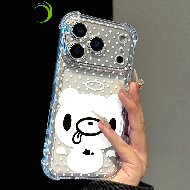 SAMSUNG Gothic Bear Clearเคสโทรศัพท์สําหรับSamsung Galaxy M23 M22 M21S M21 M20 M16 M15 M14 M12 M11 M