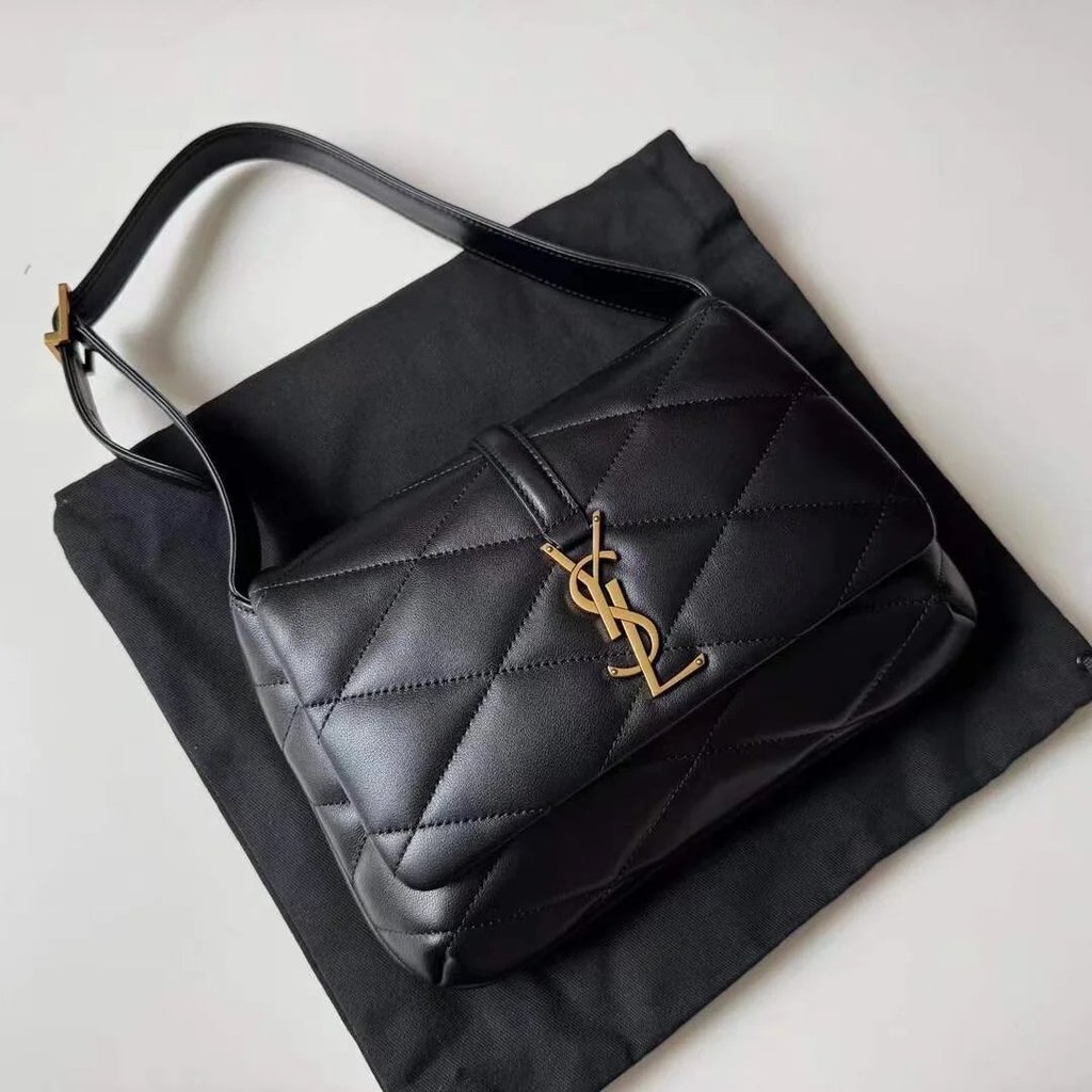 Ya Yang Shulin นําเข้า Lambskin Rhombus Underarm Bag 57 Flap Bag กระเป๋าสะพายกระเป๋าหญิง *