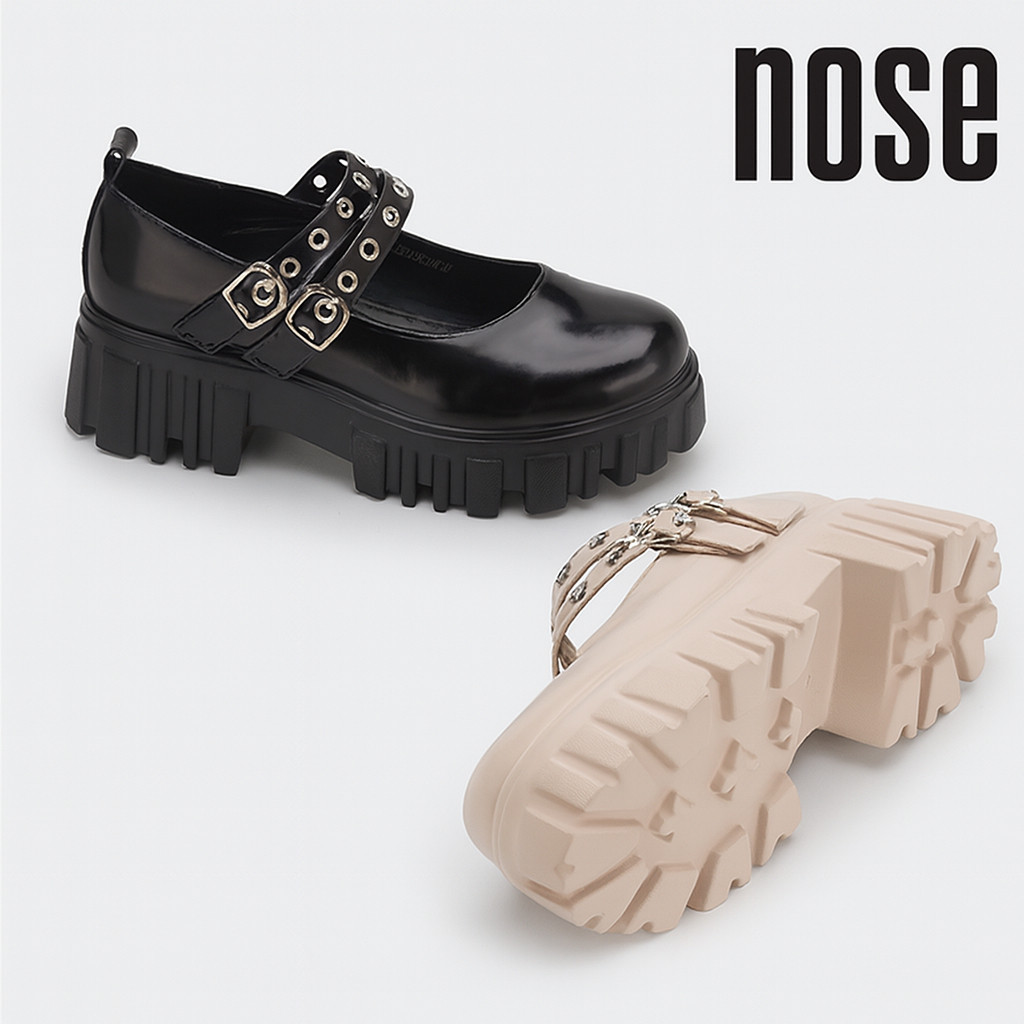 Ah4 Nose Chunky Platform Mary Jane Kasut Mary Jane Wanita Stylish Comfy Platform Shoe