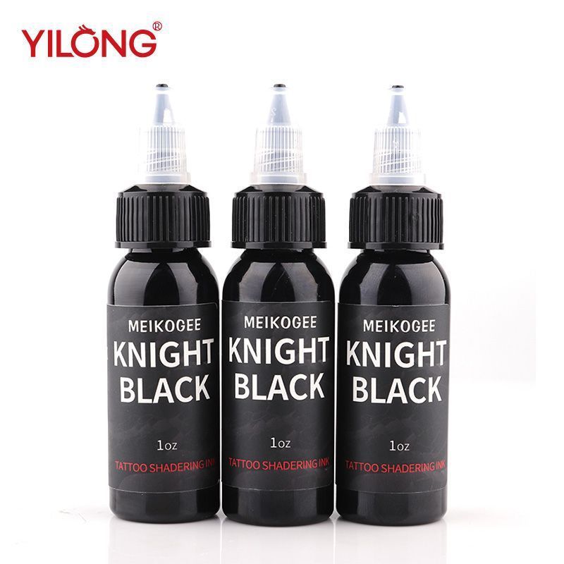 หมึกสัก Yilong Tattoo Ink 240ml สีดำสำหรับมืออาชีพ อุปกรณ์สัก