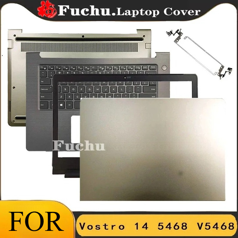 สําหรับ DELL Vostro 14 5468 V5468 แล็ปท็อปปกหลัง LCD/ด้านหน้า/บานพับ/Palmrest/ด้านล่างทอง 0DC02Y 05T