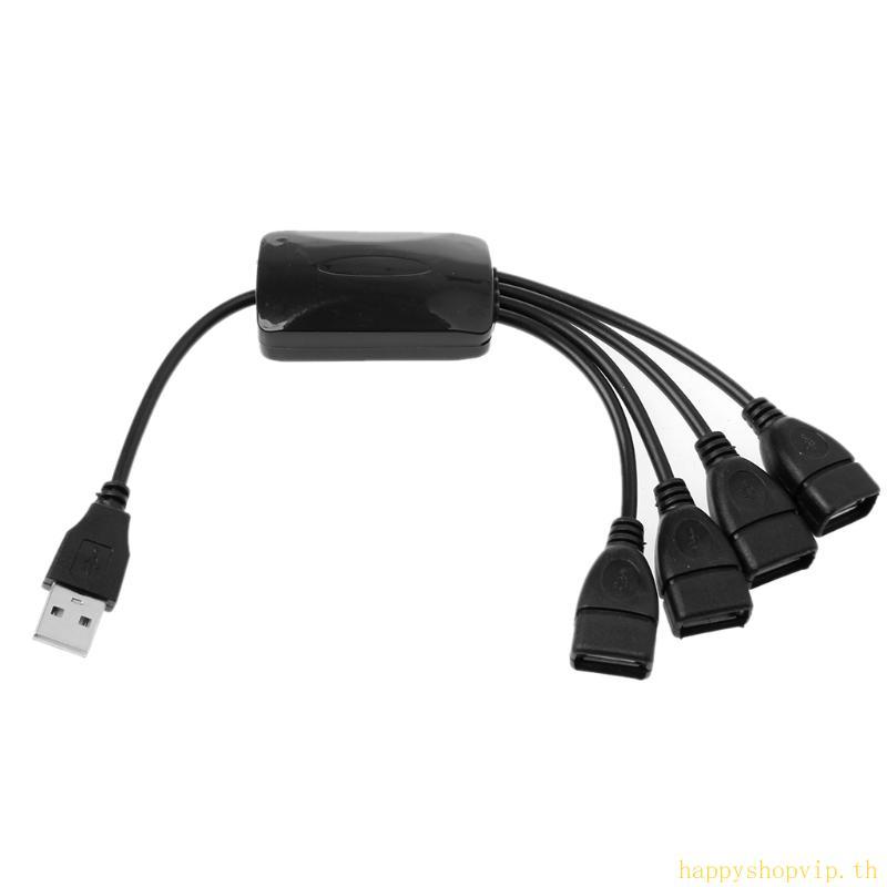 HSV ทนทาน USB 2 0 HUB 480Mbps Hub Splitter 25 ซม.สาย USB ความยาวฮับ USB