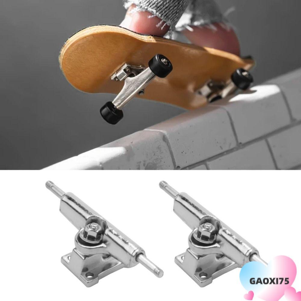 GAOXI75 2 ชิ้นแบริ่ง Deck Brackets, ของเล่นงานอดิเรกสะสมรุ่น Fingerboard รถบรรทุก, Mini Truck Bolts 