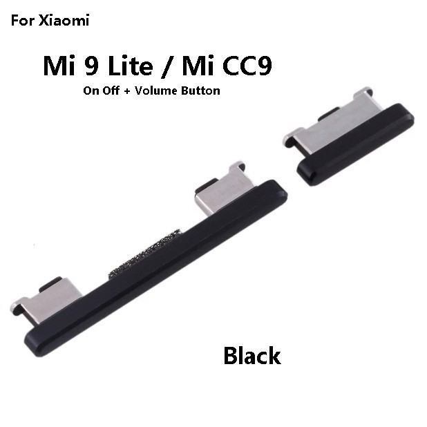 XM Mi 9 Lite / Mi CC9 ( M1904F3BG ) เปิดปิด + Volume Up Down ปุ่มสวิตช์ด้านข้าง Mi9Lite OnOff