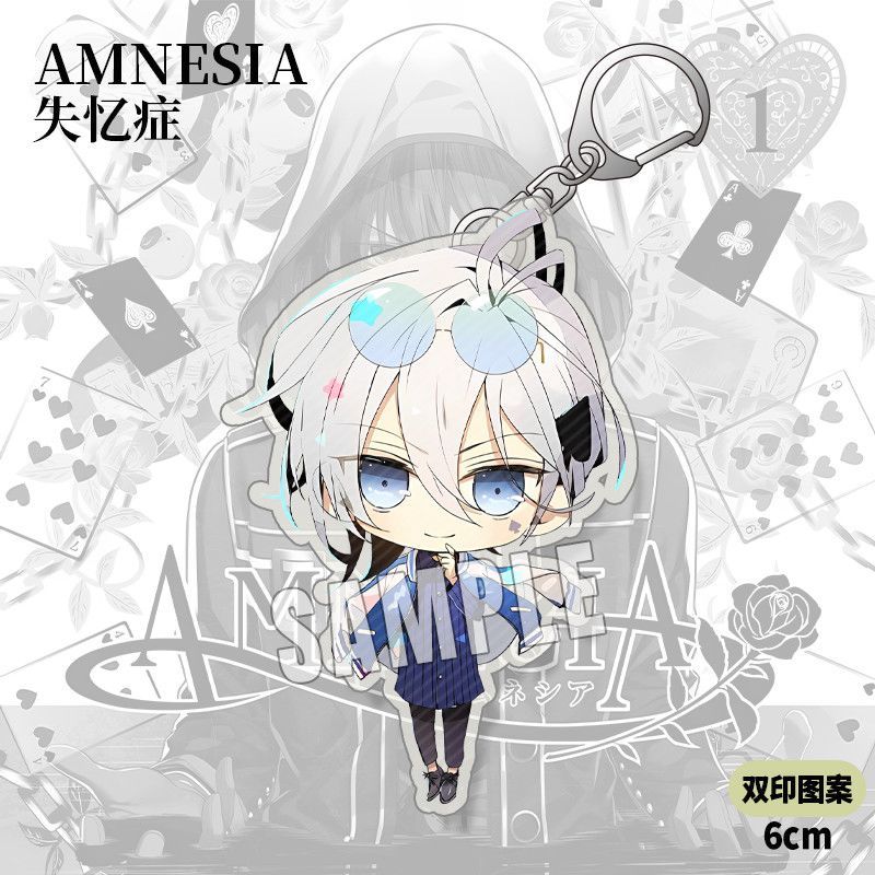 Amnesia (Amnesia) พวงกุญแจตุ๊กตา Douzhen Xinjianren ขวา Jing การ์ตูนญี่ปุ่นจี้อะคริลิคของขวัญ