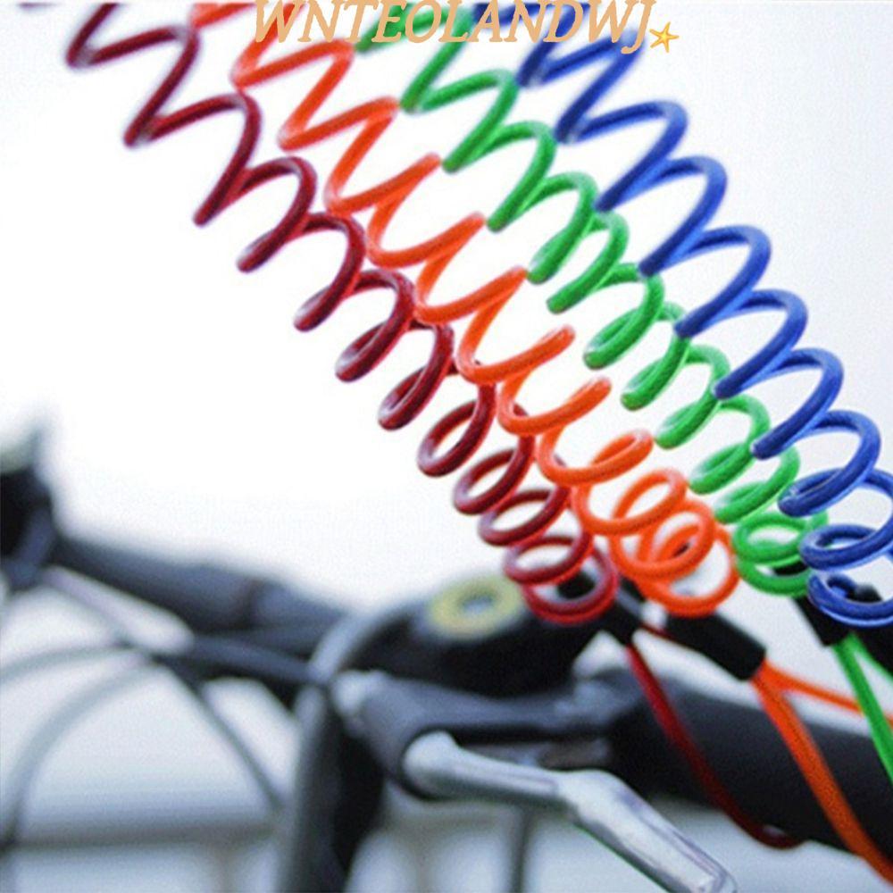 WNTEOLANDWJ 2.5m Bold Spring Cable Motorcycle Disc Brake Scooter Security Reminder Helmet Wire