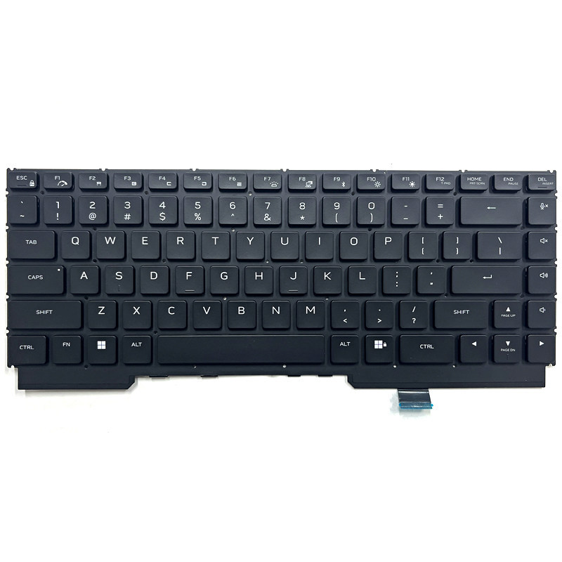 ใช้ได้กับคีย์บอร์ดโน้ตบุ๊ก Dell Dell Alienware M16 R1 M16 R2 P124F P130F