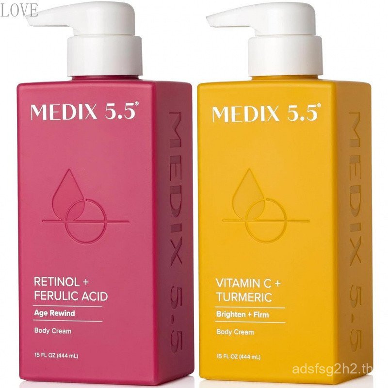 Medix 5.5 Retinol Body Lotion+Vitamin C Lotion Skin Care Set Anti-Aging Moisturizing Lotion c 1KAN