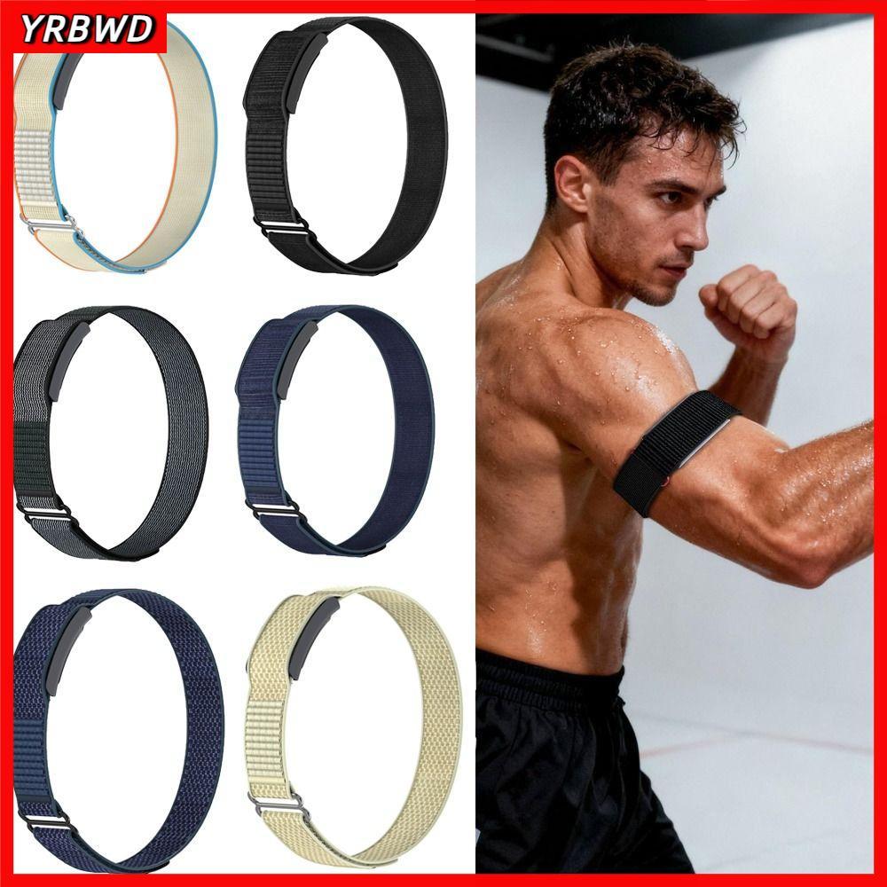 YRBWD Sport Band Bicep Band, ไนลอนปรับฟิตเนส Tracker Arm Band, Loop Design Breathable สายรัดสําหรับ 