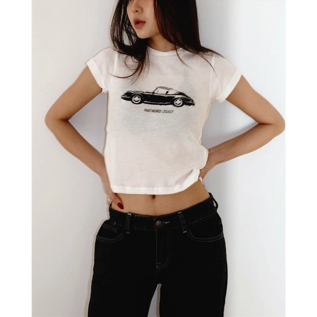 PARTNERED1974: Porsche T-Shirt [เสื้อยืดผ้าบางพิเศษ สไตล์วินเทจ ลายรถ]