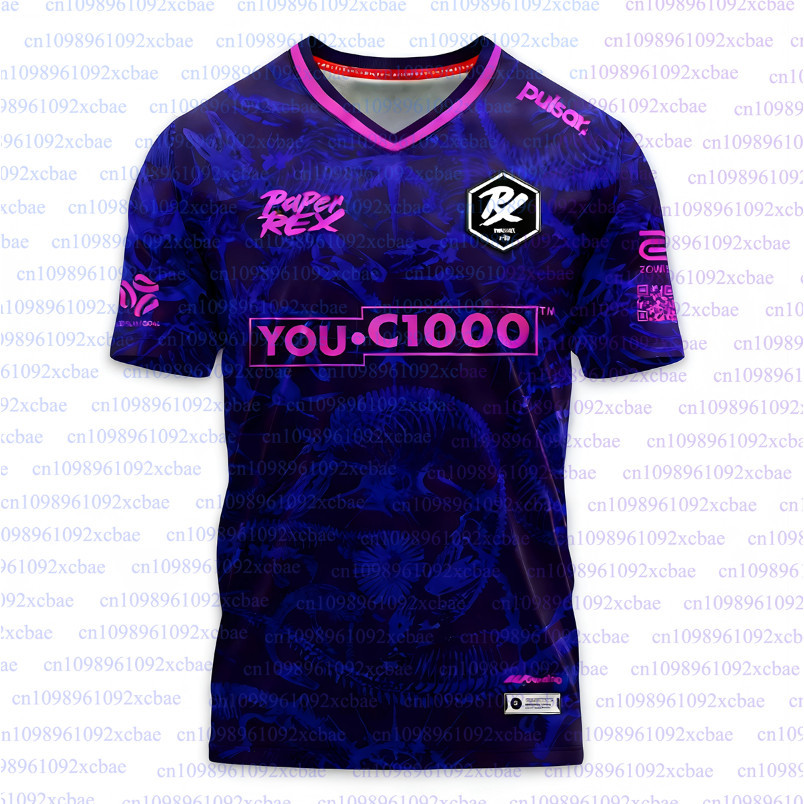 ใหม่ 2026 Paper Rex DinoGlitch Jersey Uniform VALORANT Esports Club PRX แฟชั่น Tees