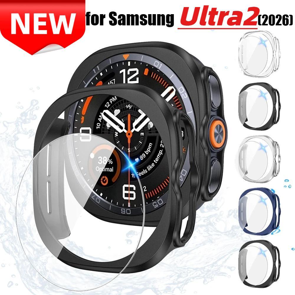 แก้ว + กรณีสําหรับ Samsung Galaxy Watch Ultra2 47 มม.2026 Hard PC กันชนสําหรับ Galaxy Watch Ultra2 ฝาครอบ + หน้าจอ