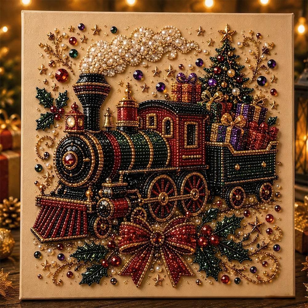 Diy Christmas Pearl Art Kit 3d Pearl Painting Set สําหรับงานรื่นเริงวันหยุดหัตถกรรมตกแต่ง R3z3