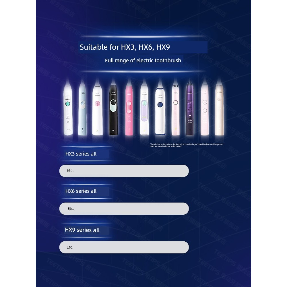 Tee teetips HX9911 หัวแปรงสีฟันไฟฟ้าทดแทน