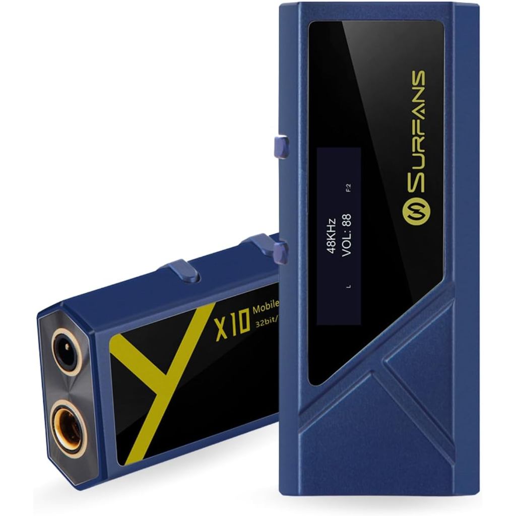 Surfans X10 เครื่องขยายเสียงหูฟังแบบพกพา, USB-C Dongle DAC & DAC Amp 3.5 มม.SE/4.4 มม.เอาต์พุต Balan