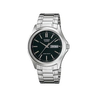 CASIO นาฬิกาข้อมือ CASIO รุ่น MTP-1239D-1ADF วัสดุสเตนเลสสตีล สีดำ