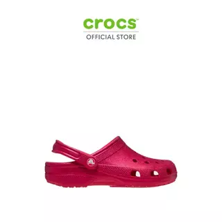 CROCS รองเท้าลำลองผู้ใหญ่ CLASSIC GLITTER CLOG รุ่น 205942-7CA - DIGITAL RASPBERRY GLITTER
