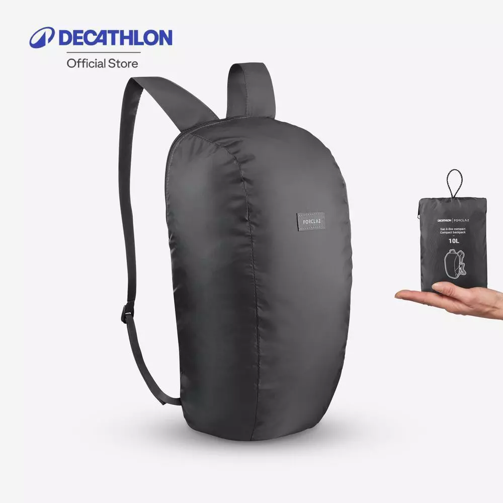 Decathlon Foldable Backpack 10L - Travel กระเป๋าเป้พับเก็บได้รุ่น Travel 100 ขนาด 10 ลิตร