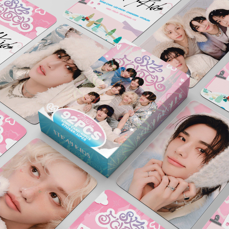 92 ชิ้น Stray Kids Fanmeeting Photocards การ์ดโลโม่สติกเกอร์สะสมพร้อมสต็อก