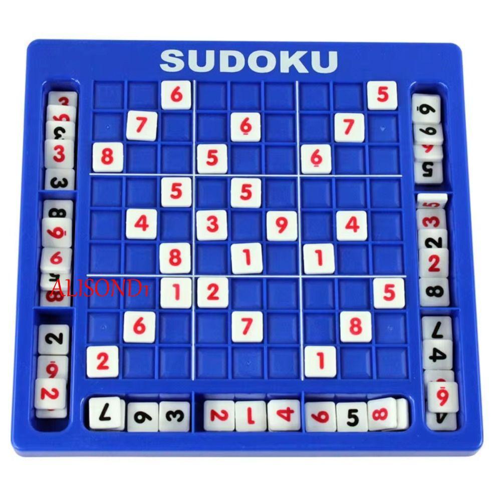 ALISOND1 1 ชุด Sudoku Crosswords ของเล่น,เก้าตาราง Early Education Sudoku ปริศนาของเล่น,คณิตศาสตร์หม