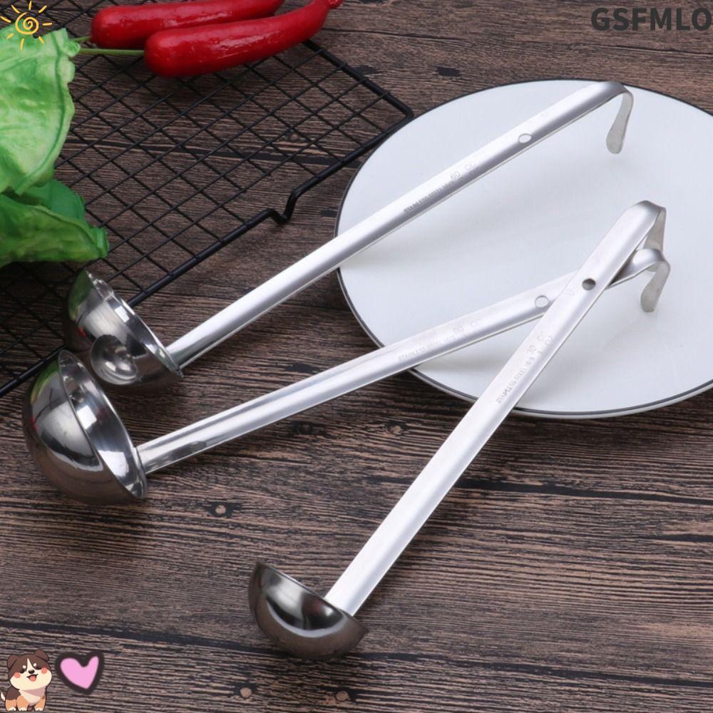 GSFMLO ทัพพีวัด,พร้อมตะขอแขวน 1/2/3 ออนซ์ Scoop, สแตนเลสทนทานลึก Scoop Kitchen Scoop Portion Control