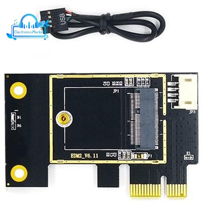 [Promote E]NGFF M.2 ถึง PCIE การ์ดเครือข่ายไร้สายอะแดปเตอร์การ์ดรองรับ 7260 8265 1650 1675X AX200 AX