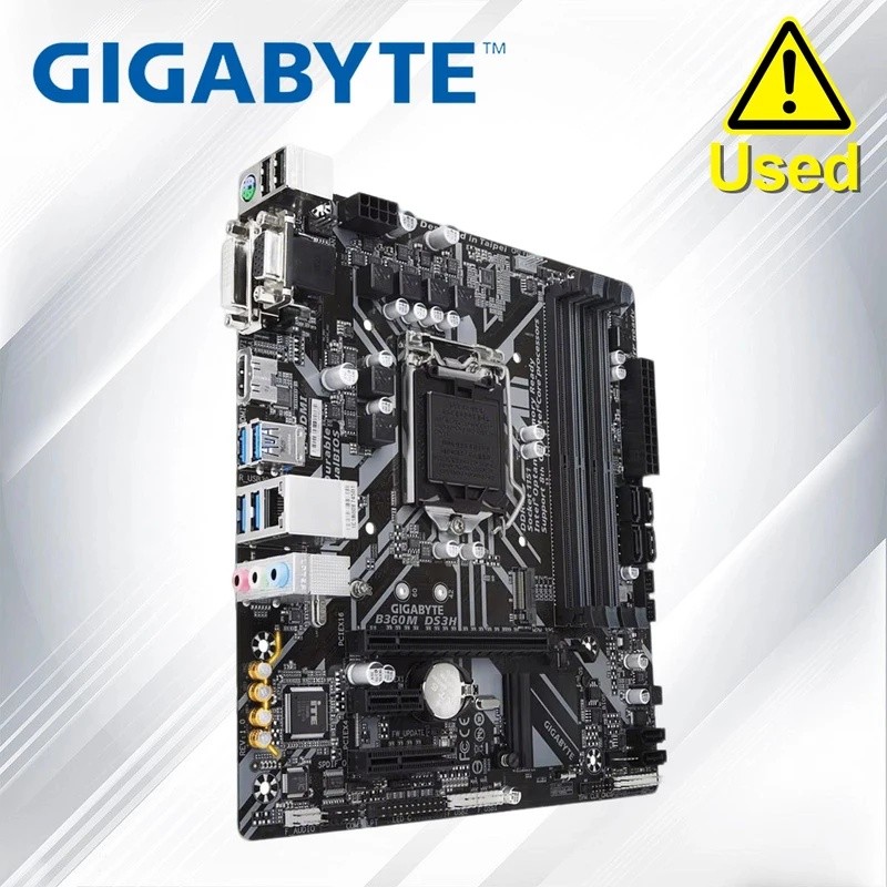 Gigabyte B360M DS3H ต้นฉบับ LGA 1151 DDR4 B360 เมนบอร์ดคอมพิวเตอร์เดสก์ท็อป